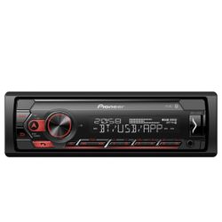 Pioneer MVH-S320BT Bluetooth USB Auxiliary Input Digital Media Receiver Single Din Car Radio Tested And Works