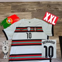 Nike Portugal 20/21 Away Bernardo Silva #10 Soccer Jersey 