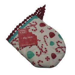Christmas Candy Kitchen Mini Potholder Oven Glove Mitt