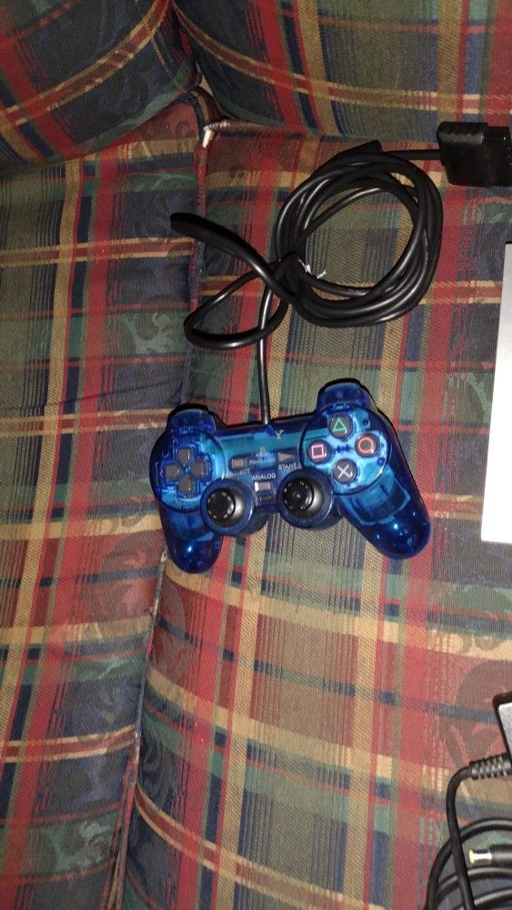 Silver Sony PlayStation 2 PS2 Slim SCPH-79001 Console With Controller & Cords