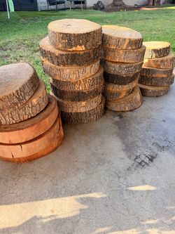 wood slices for centerpieces