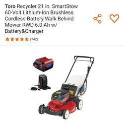 NEW IN BOX Toro 60v Self-propelled Mower Kit (w/ Charger & Battery)