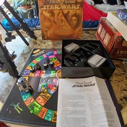 Trivial Pursuit Star Wars Classic Trilogy Collectors Edition

(r2d2 needs new battery)

The Trivial Pursuit Star Wars Classic Trilogy Collectors Editi