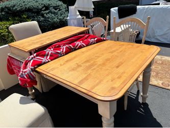 Dining room table and six (6) chairs