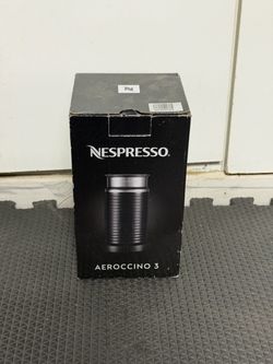 Nespresso Aeroccino 3 Electric Milk Frother – Black (Lightly Used w/ Box)