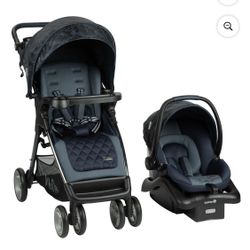 Monbebe Travel System – Stroller & Infant Car Seat (Navy Camo)