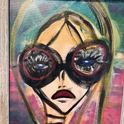 90s Throwback Painting Framed 