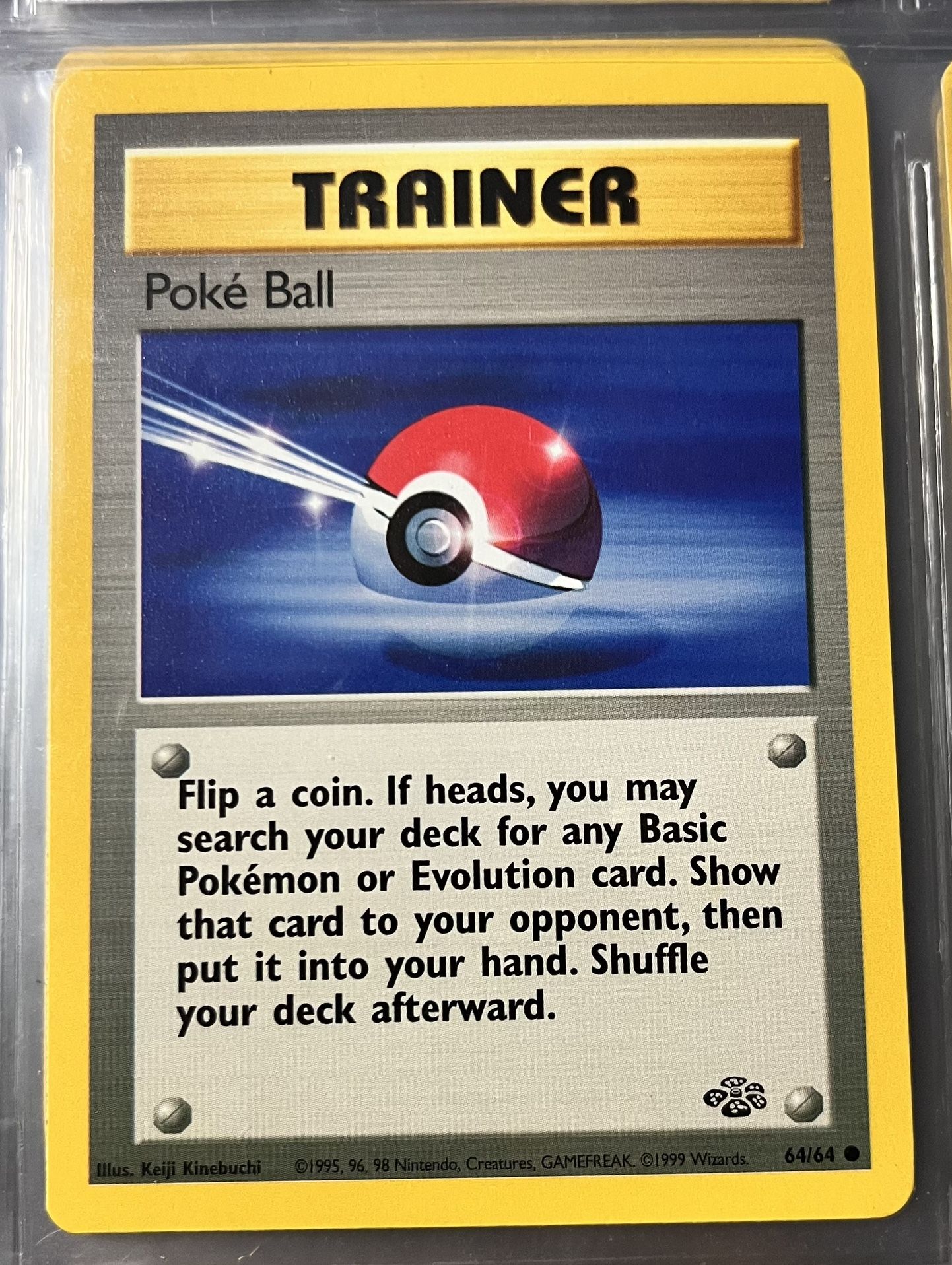 1999 UNPLAYED Trainer Poke Ball Pokemon TCG #64