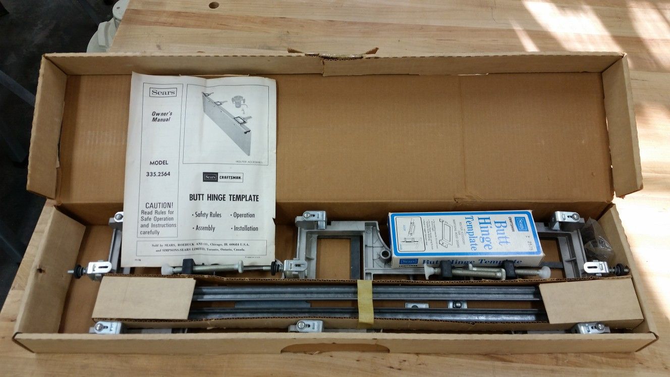 Craftsman Butt Hinge Template