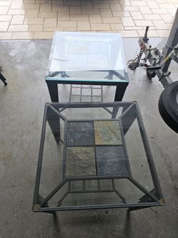 Glass End tables