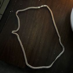 silver cuban chain