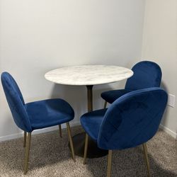 Marble Dining Table With Chairs 