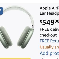 Apple AirPods Max Headphones - Silver Lightning Port Transparency Mode