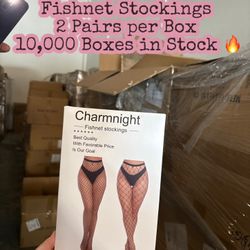 🔥 Wholesale Clearance – Fishnet Stockings | 2 Pairs per Box | 10,000 Boxes in Stock 🔥