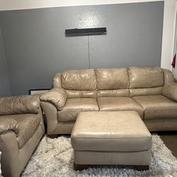 Leather Living Room Couch Set