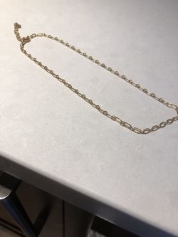 Gold plated necklace