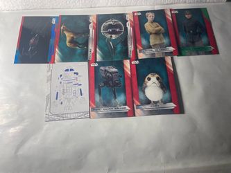 2017 Topps Star Wars The Last Jedi Card Lot of 8 Blueprint BP-7 Porg TIE Silencer