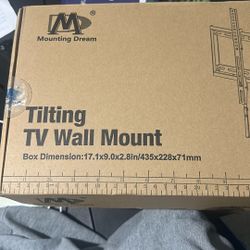 Mounting Dream UL Listed TV Mount for Most 37-75 Inch TV, Universal Tilt TV Wall Mount Fit 16", 18", 24" Stud with Loading Capacity 132lbs, Max Vesa 6