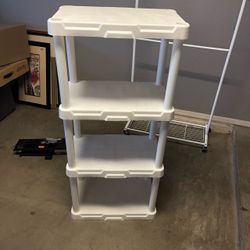 4-Tier Plastic Utility Shelving Unit