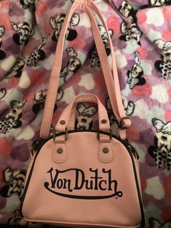 Von Dutch Pink Bowling Bag