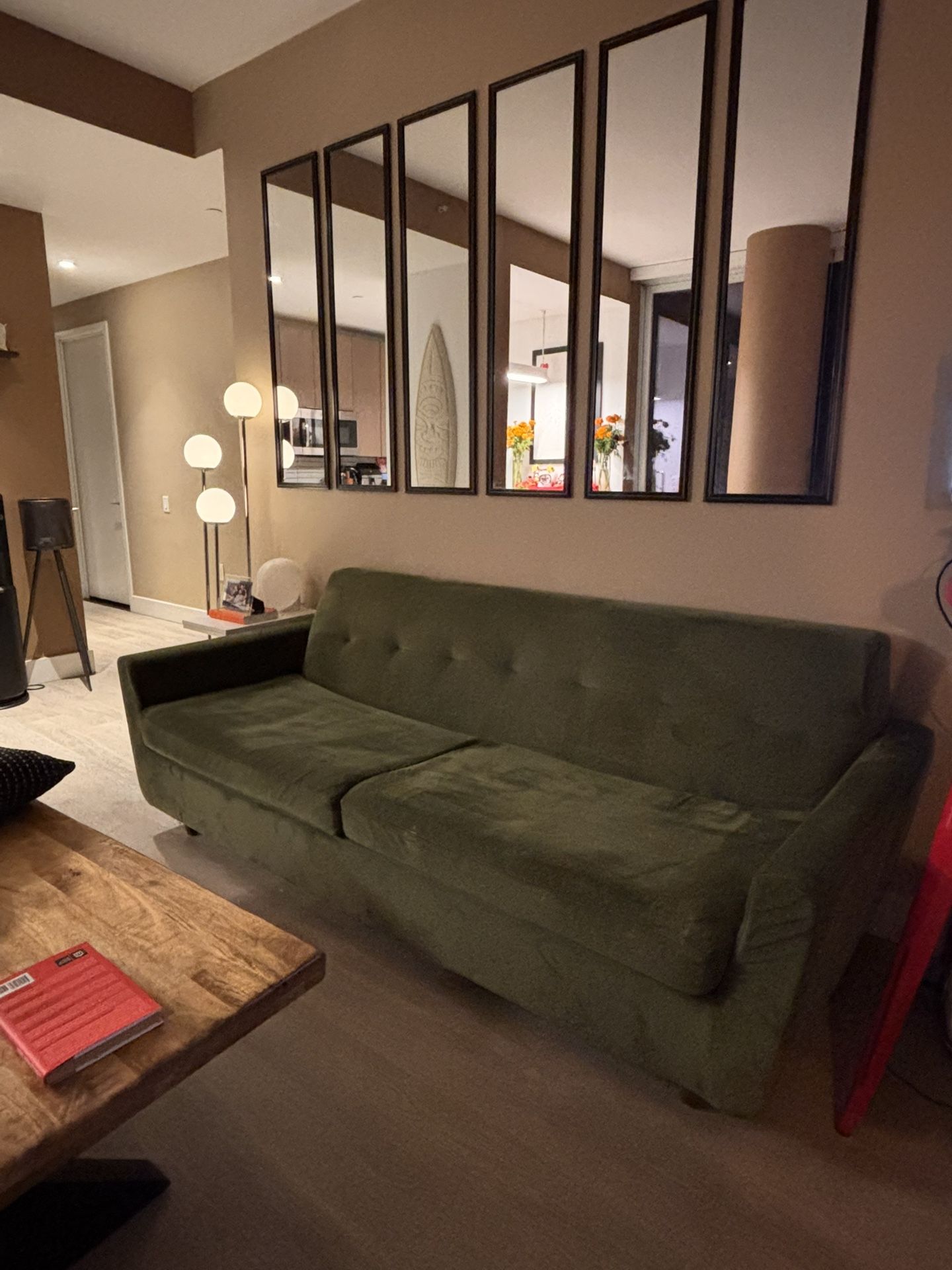 Joybird Sofa With Queen sleeper (Royale green)