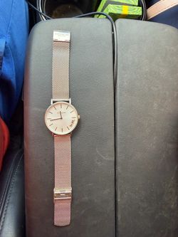 Coach Rose Gold dial Mesh Strap Watch
