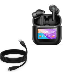 BoxWave Cable Compatible with  Wireless Earbuds - USB Type-C Charger No lid on the box  New item