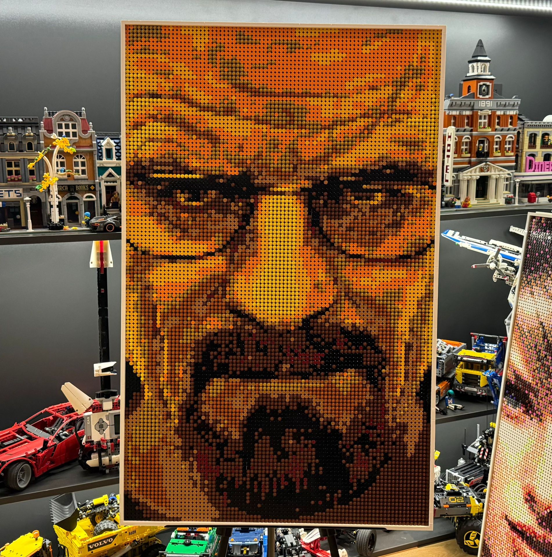 🧪 LEGO Mosaic Art – Walter White from Breaking Bad | 10,240 Pieces | 3.3 ft × 2.3 ft