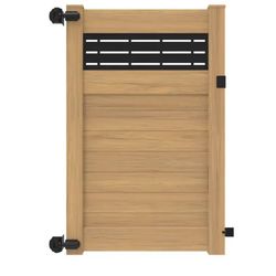 Freedom Barington Boardwalk/Newbeck Boardwalk 6-ft H x 4-ft W Woodgrain Cypress Vinyl Flat-top Fence gate kit (Unassembled)