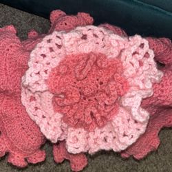 Handmade Crotchet Flower Hat 