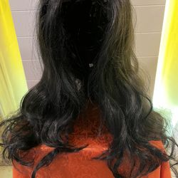 Beautiful Long Black Wig “NEW “