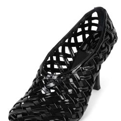 ENCAGED-H jeffrey Campbell stiletto pumps lattice woven heels cutout shoes jelly