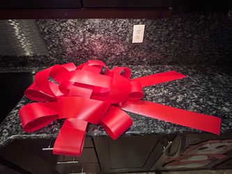 Giant Red Car Bow – 30” Wide / 43” Long