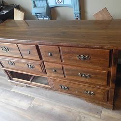 Dresser with matching mirror