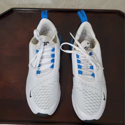 Nike Air Max 270 GS White/Black-Photo Blue Sneaker Kids 943345-112 Size 5Y Youth