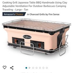 Ceramic Table Charcoal Grill