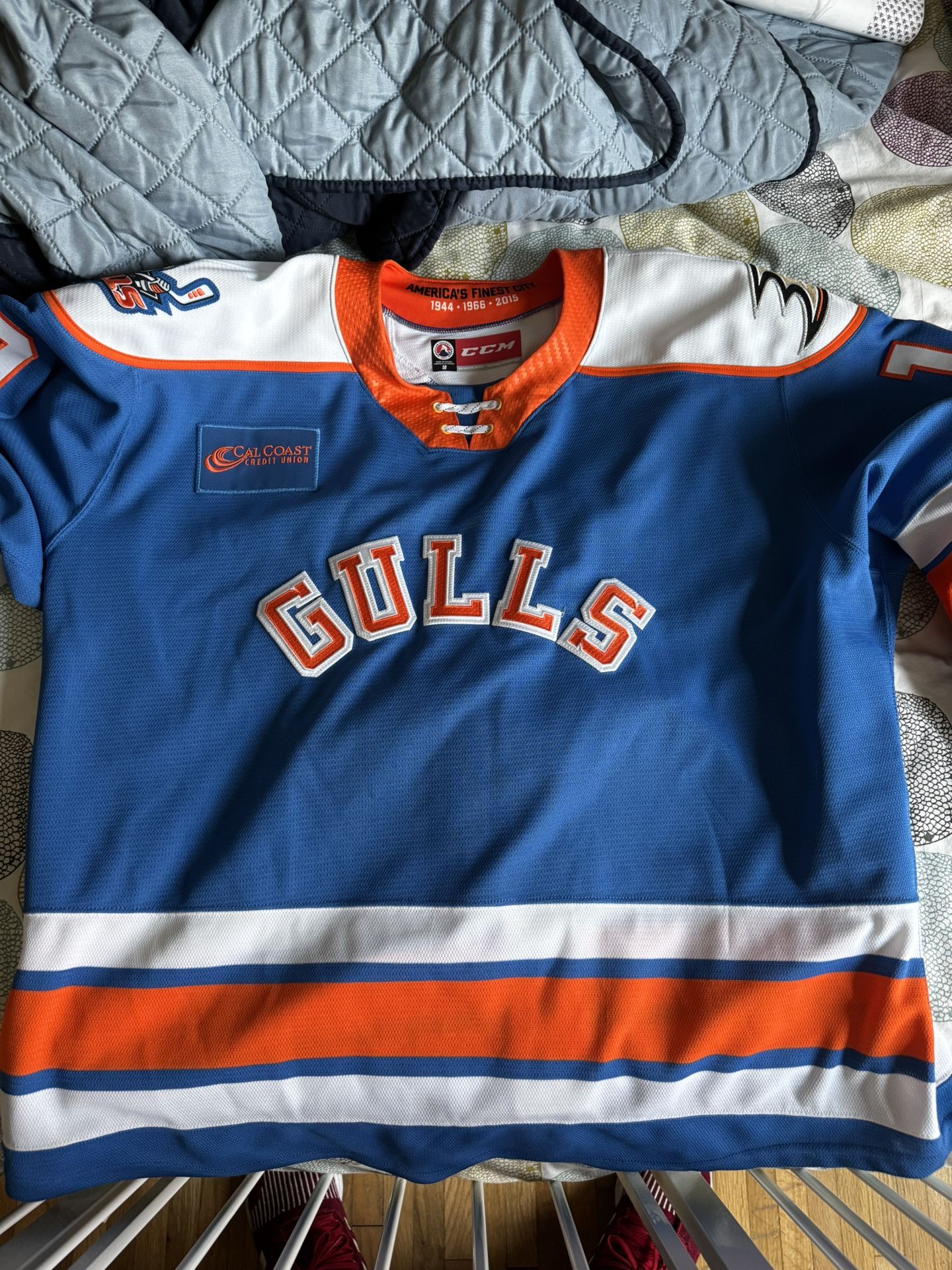 San Diego Gulls Game Worn/signed Jersey Buddy Robinson