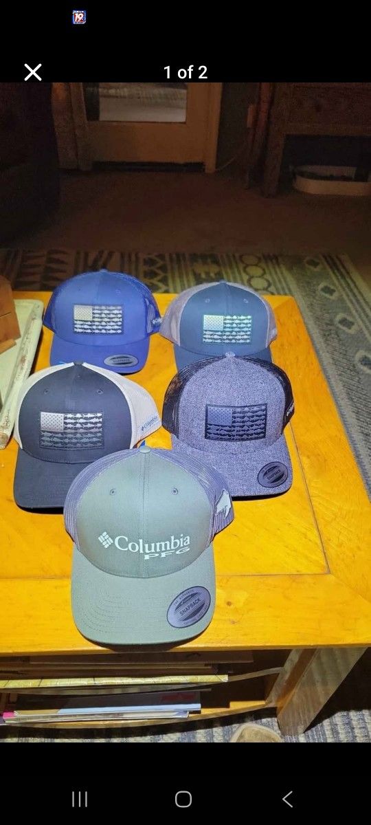 BRAND NEW COLUMBIA SNAP BACK CAPS