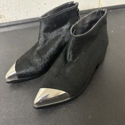 Calf hair, interesting weird unusual shoes, boots see pictures for size excellent condition