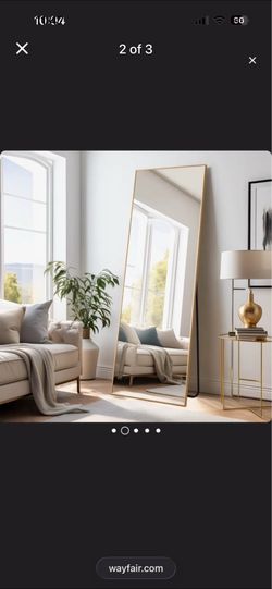 Gold standing mirror!