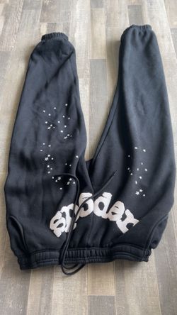 Black and white spider sweet pants