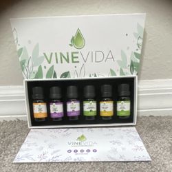 VINEVIDA Essential Oils Set Orange Lavender Clary Sage Palmarosa Ylang Ylang