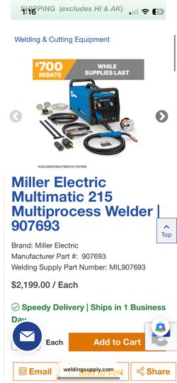 Miller Electric Multimatic 215