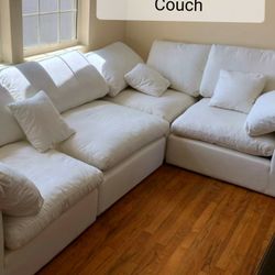 White Cloud  Couch Modular Sectional Sofa 6 Pieces