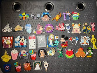 Disney Trading Pin Collection – 40+ Pins on Pin Folio