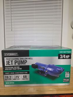 Everbilt 3/4 HP Shallow Well Jet Pump