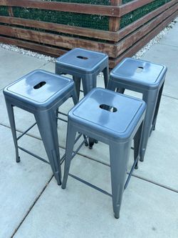Metal bar stools