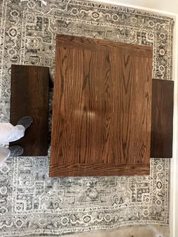 Handmade Solid Oak Dining Table + 2 Benches | Distressed NY Sawmill Wood