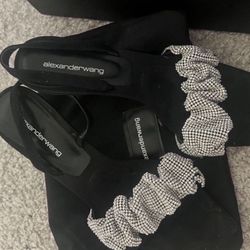 Crystal Heel Sandals