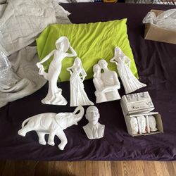 Clay Porcelain Figures